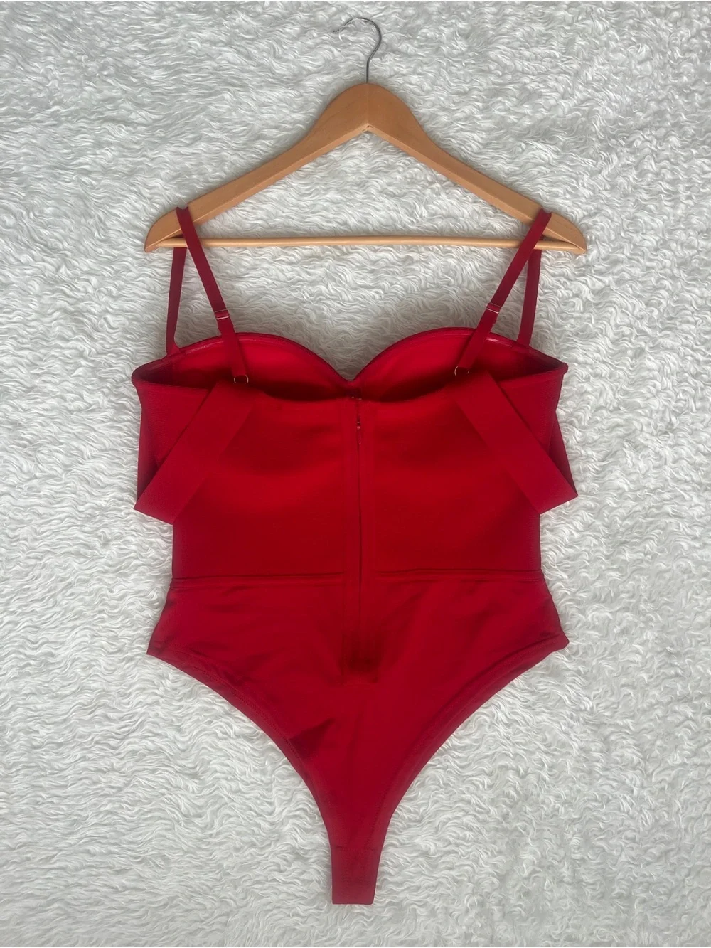 NWT Fashion Nova My Revenge Bandage Bodysuit RED Size XL - Picture 4 of 9